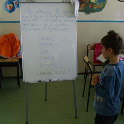 Donated White Board
